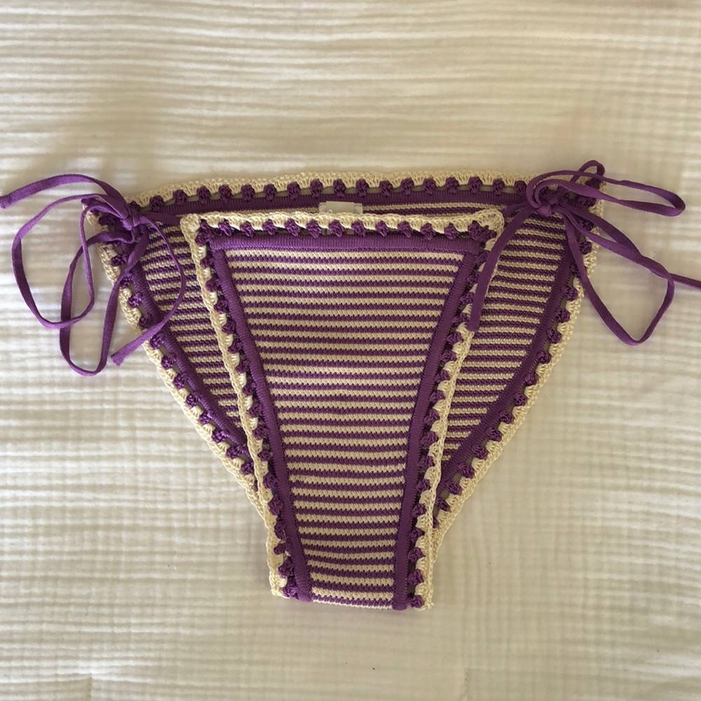 Solid & Striped Crochet String Bikini Bottom